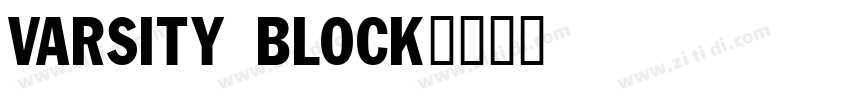 Varsity Block字体转换